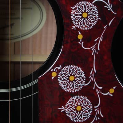 Epiphone J-200 EC Studio Jumbo Body Acoustic Electric Guitar Black Finish image 4