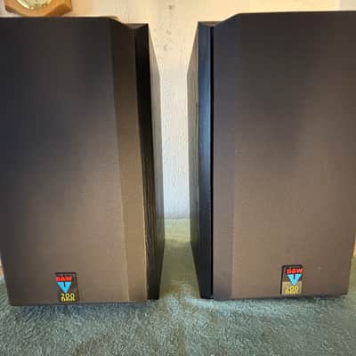 Bower & Wilkens B&W 200 Series- V201-2 Way Bookshelf Speakers 1989 - Back Ash image 1