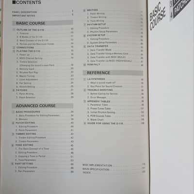 Owner's Manual for Roland D-110 1988 image 6