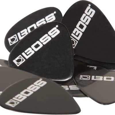 Boss Celluloid Black Picks - 72 Pack - Thin image 1