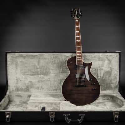 2013 ESP E-II Eclipse FM - STBLK See Thru Black | Japan Flamed Top Singlecut EMG Hot 70 Pickups 24 Extra Jumbo Frets 3.75kg | OHSC image 1