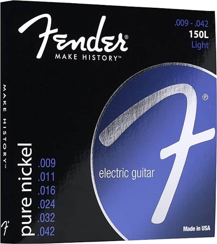 Fender Original 150 Guitar Strings, Pure Nickel Wound, Ball End, 150L .009-.042 Gauges, (6) 2016 image 2