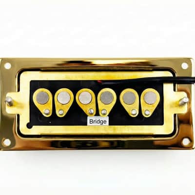 Dynasonic inspired pickup from daggerguitars.com pickup 2026 - gold on black bobbin image 3
