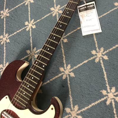Silvertone Electric Guitar 1960's Redburst image 7