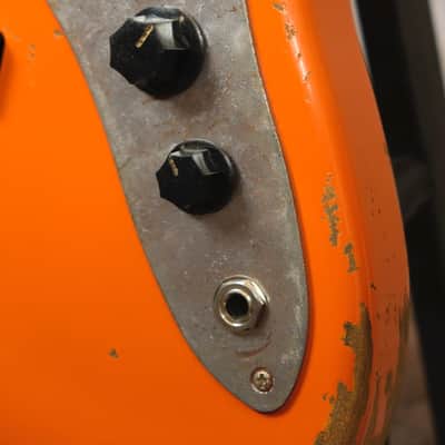 Luthier made Jazz Bass 2020 Aged Capri Orange image 11