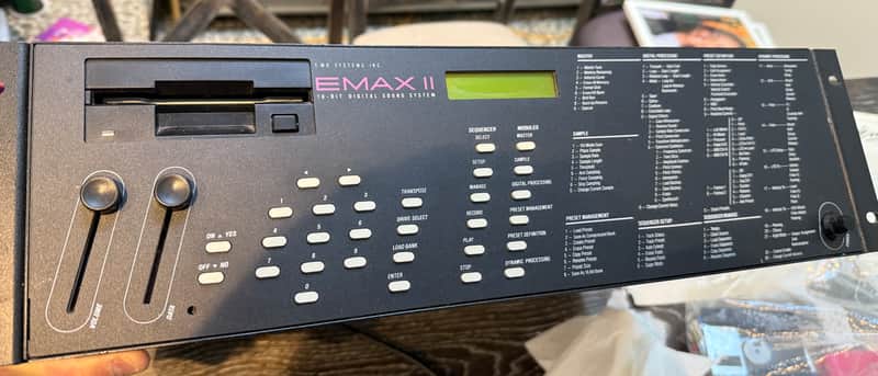 E-MU Systems EMAX II model 2213 16 Bit Digital Sound System 1989 - Black image 1