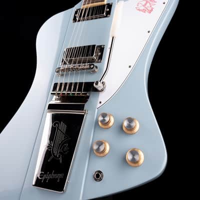 Epiphone 1963 Firebird V Frost Blue with Case - Demo image 6