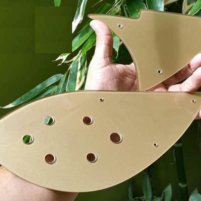 Custom Hand made plexiglass upper lower pickguards to fit on Rickenbacker 330 360 381 guitar image 1