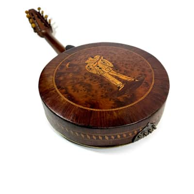 "Stentor" Art Nouveau Banjo-Mandolin with Lion-Decorated Tension Hoop, 1920s image 16