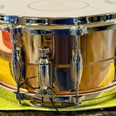 Gretsch G4164PB USA Custom Phosphorus Bronze 6.5x14" 10-Lug Snare Drum 2013 - Present - Bronze image 8