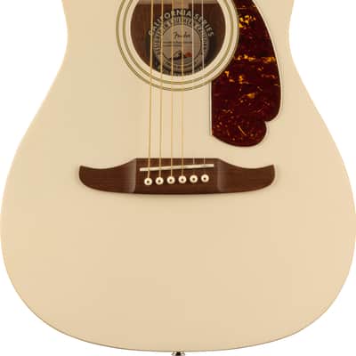 Fender Malibu Player, Walnut Fingerboard, Tortoiseshell Pickguard, Olympic White image 2