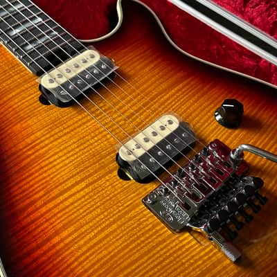 2020 EVH Wolfgang USA 5A Flametop Block Inlays Ebony Fretboard image 13
