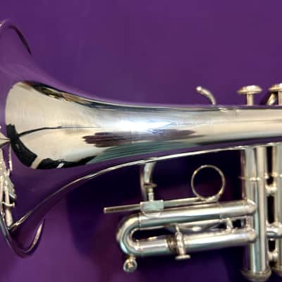 RARE Getzen Eterna Silver Plated Eb Cornet image 9