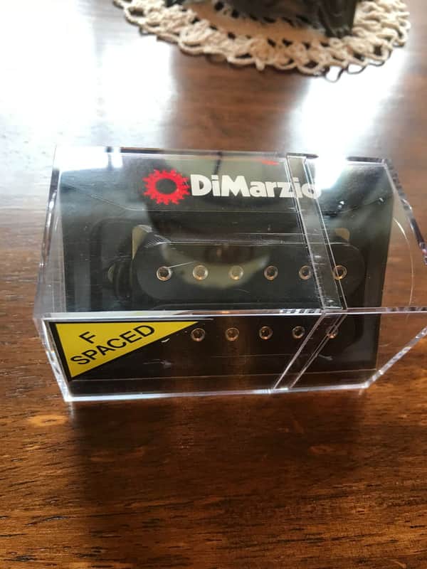 DiMarzio F-spaced Super Distortion Bridge Humbucker Black W/Chrome Poles DP 100 image 1