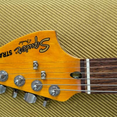 Custom-Modified Squier Stratocaster by Fender 2005 - Butterscotch satin finish image 5