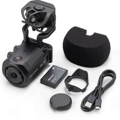 Zoom Q8n-4K UHD Handy Video Recorder  - Black w/ Case, Mini Tripod and Lexar Micro SD XC I V30 256GB CARD image 3