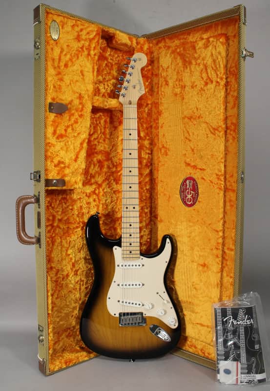 2005 Fender 50th Anniversary American Stratocaster 2-Color Sunburst w/OHSC image 1