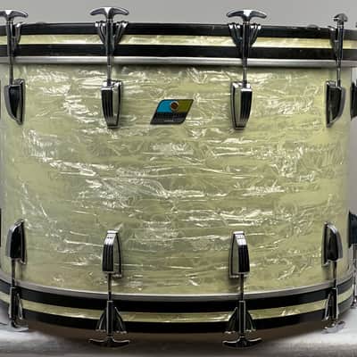 Ludwig 22/13/14/16" 70's 3-ply Drum Set - White Marine Pearl image 6