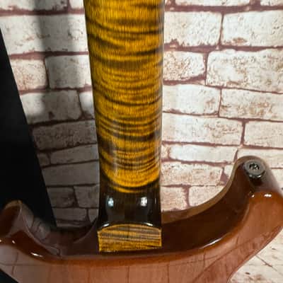 PRS Modern Eagle V Wood Library Yellow Tiger Natural Back Ziricote FB Paisley Case image 9