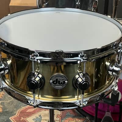 DW Collectors Series 5.5x14 Bell Brass Snare Drum - Polished Brass image 6