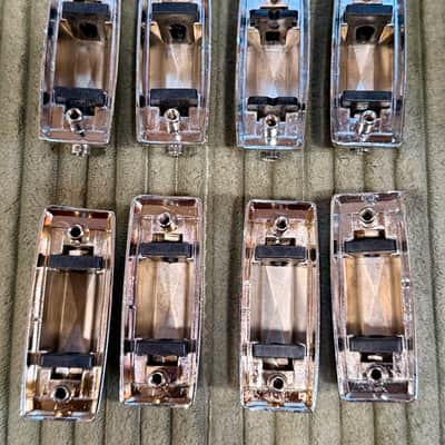 Snare Drum Lugs — Set of 8 Chrome Double-Ended w/ Tension Rods & Butt Plate image 4