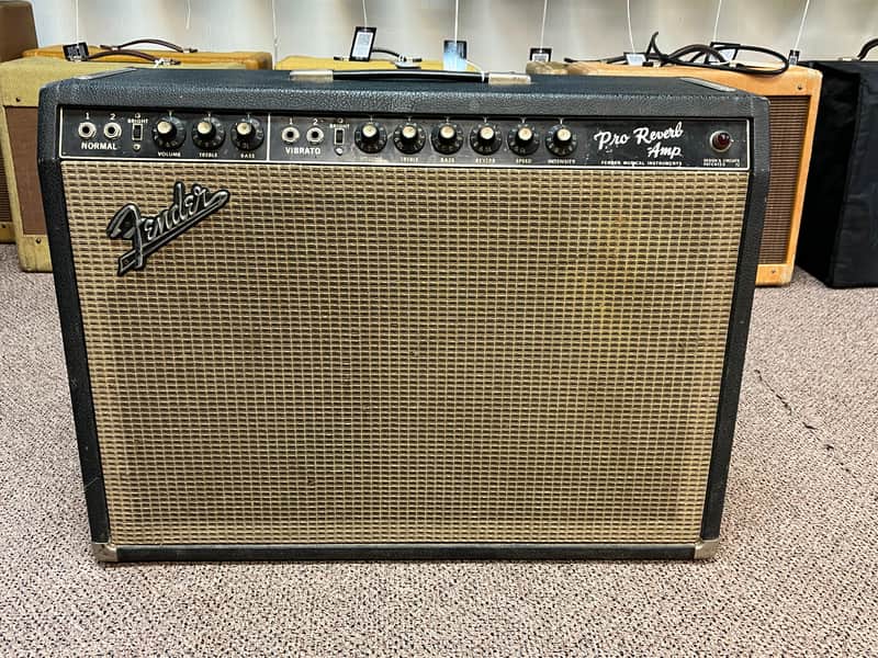 1966 Fender Blackface Pro Reverb Combo Amp image 1