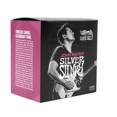JOHN MAYER SILVER SLINKY SIGNATURE ELECTRIC GUITAR STRINGS 6-PACK image 2