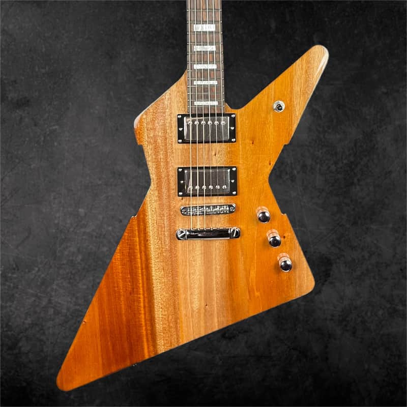 Peavey Rotor EXP Solid Body Electric Guitar Explorer Style Natural