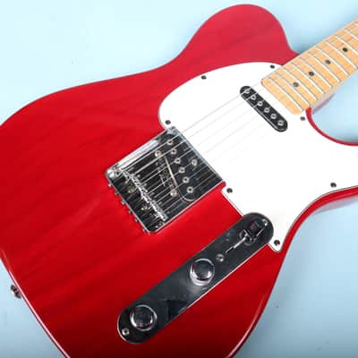 1992 G&L USA ASAT Classic Transparent Red Maple Neck image 8