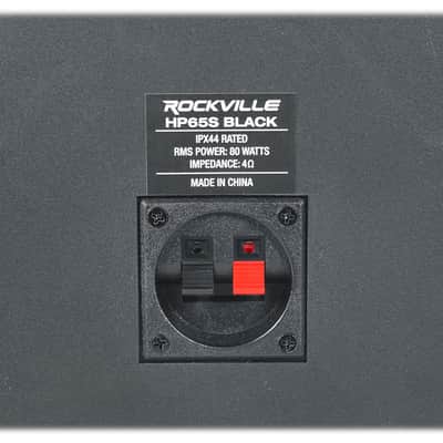 Pair Rockville HP65S Black 6.5" 250w Indoor/Outdoor Swivel Home Theater Speakers image 10
