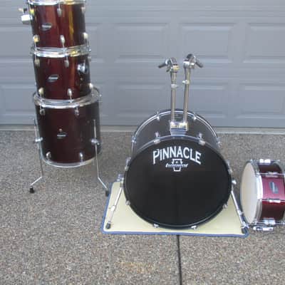 Ludwig Accent Series 16 X 16 Floor Tom, Hardwood Shell, Wine Red - Clean! image 9