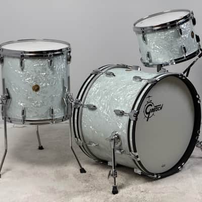 Gretsch 20/12/14" USA Custom Drum Set - White Marine Pearl image 4