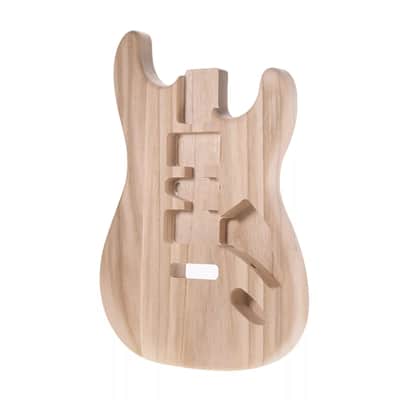 Unfinished DIY Candlenut Wood Guitar Body – Strat-Style Electric Guitar Replacement image 4