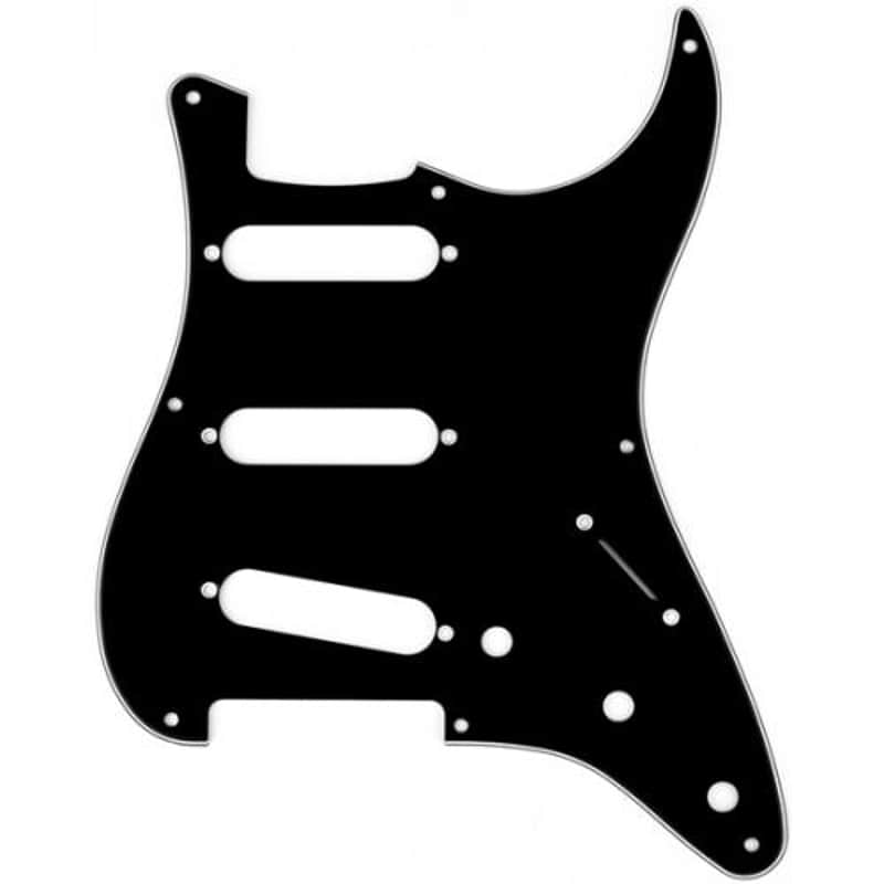 Black Pickguard - Fender®, Vintage '50s Strat, 8-Hole image 1