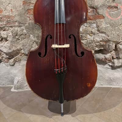 Musima 3/4 double bass mid-80s - Dark red brown image 2