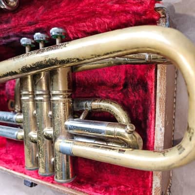 Argonaut cornet, with case & mouthpiece, Good Condition image 8