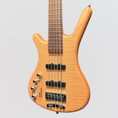 Warwick RockBass Corvette Premium 5 String Left Handed Electric Bass Guitar - Natural image 3