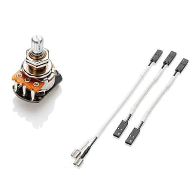 EMG 250K CONTROL PASSIVE VOLUME SPLIT SHORT SHAFT POT FOR SINGLE COIL P/U & SOME BASS #6370 #B159 image 1