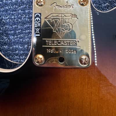 Fender 75th Anniversary American Professional II Custom Telecaster 2026 - Sunburst image 7