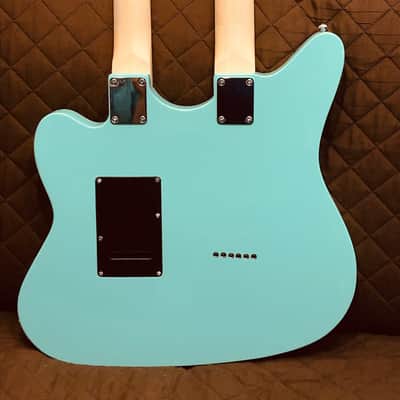 Eastwood SURFCASTER 12/6 Bound Tone-Chambered Mahogany Body Double Neck Electric Guitar w/Hard Case image 14