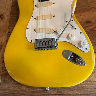 Fender Strat Plus Lace Sensors TBX Wilkinson Schallers 1989 - Graffiti Yellow image 1