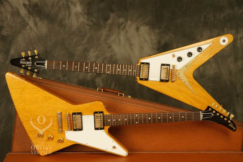 2021 Gibson Collector's Edition 1958 Flying V + Explorer set Korina Murphy Lab PROTOTYPE image 1