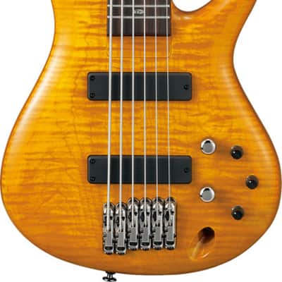 Ibanez Gerald Veasley Signature 6 String Electric Bass w/Case - Amber (GVB1006AM) image 2