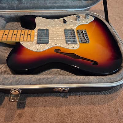 Fender American Vintage II '72 Telecaster Thinline 2024 - 3-Color Sunburst HISCOX Case image 9