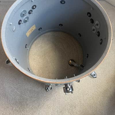 Rogers Vintage Swivo era Dayton Holiday Floor Tom Drum 16” x 16” WMP 60s - White Marine Pearl image 19