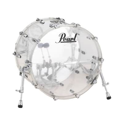 Pearl Crystal Beat 22"x16" Crystal Beat Bass Drum in Ultra Clear Acrylic (#730) (CRB2216BX/C730) image 1
