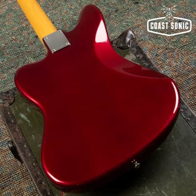 1999 Fender '62 Reissue Jaguar JG66-85MH Old Candy Red w/ Matching Headstock CIJ image 9