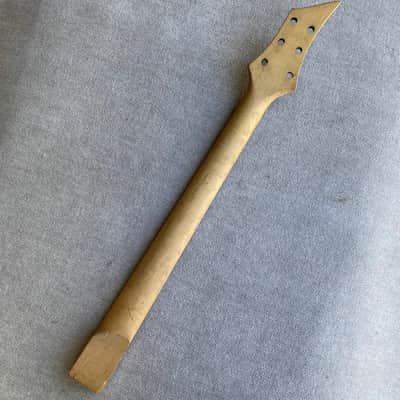 Black DIY Guitar Maple Wood Neck, 24 Frets Fingerboard Rosewood Fretboard image 6
