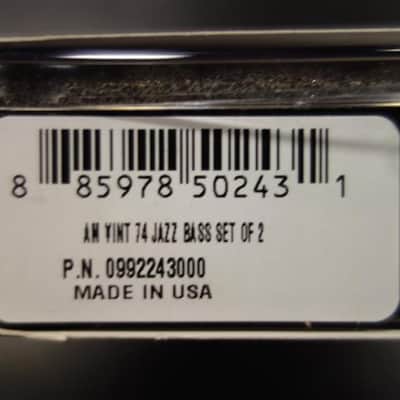 Fender Pure Vintage '74 Jazz Bass Pickup Set, Black (2) image 3
