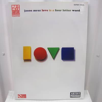 Jason Mraz Love is a Four Letter Word Sheet Music Song Book Guitar Tab Tablature image 1